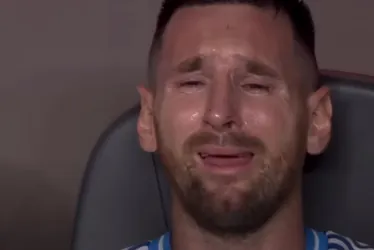 Imagem ilustrativa da imagem Messi chora após sair lesionado da final e 'repete' Copa América de 2016
