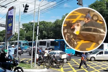 Imagem ilustrativa da imagem Motociclista fica ferido após acidente na Reta da Penha, em Vitória