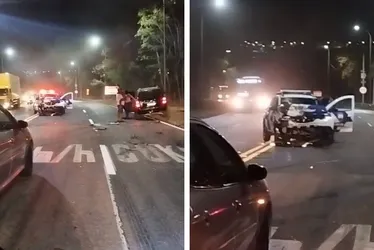 Imagem ilustrativa da imagem Motorista de aplicativo é assaltado e bate em viatura da PM para pedir socorro