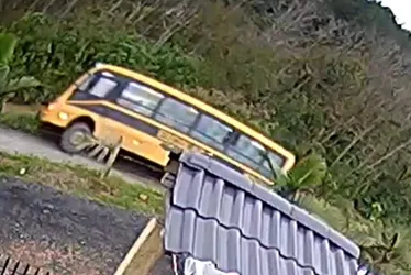 Imagem ilustrativa da imagem Ônibus escolar com 26 crianças cai em rio em Santa Catarina