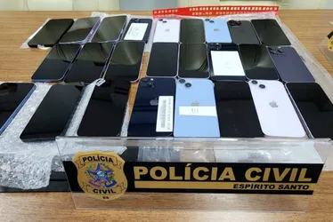 Imagem ilustrativa da imagem Polícia apreende 150 celulares sem nota fiscal em loja no Centro de Vitória