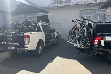 Imagem ilustrativa da imagem Polícia recupera em Vitória bicicletas roubadas no RJ, avaliadas em R$ 160 mil