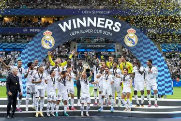 Imagem ilustrativa da imagem Real Madrid vence Atalanta, conquista Supercopa da Europa e Mbappé deixa sua marca