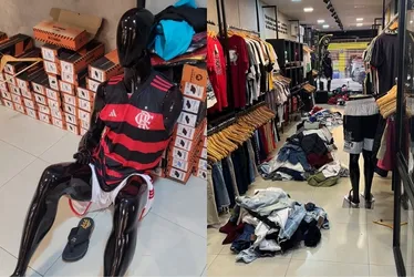 Imagem ilustrativa da imagem Roupas e acessórios falsificados são apreendidos pela polícia em Linhares