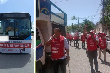 Imagem ilustrativa da imagem Sindicato dos Rodoviários fecha ruas e protesta contra proposta dos empresários