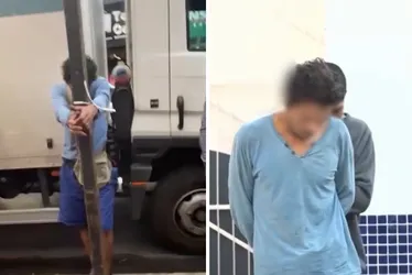 Imagem ilustrativa da imagem Suspeito de assaltar jovem com faca é amarrado por populares em Cariacica