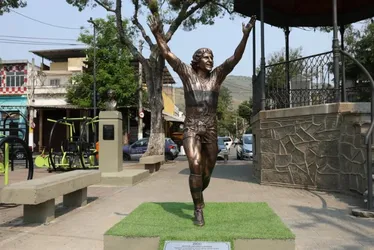 Imagem ilustrativa da imagem Zico ganha estátua em Quintino, bairro onde nasceu e foi criado