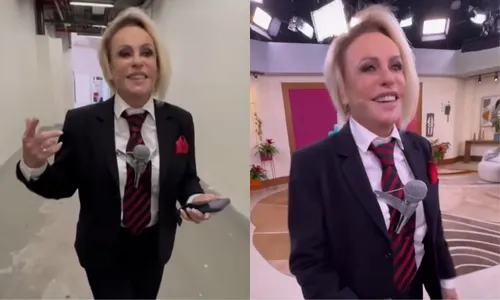 
          Imagem ilustrativa da imagem Ana Maria Braga se veste como Silvio Santos em homenagem no Mais Você
          