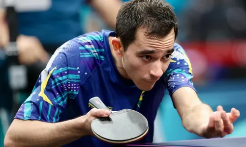 
          Imagem ilustrativa da imagem Calderano bate cubano em estreia no tênis de mesa. Bruna Takahashi também avança
          