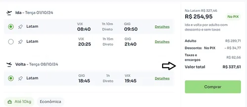 
          Imagem ilustrativa da imagem Companhia reduz preços e lança voos de Vitória por apenas R$ 337, ida e volta
          