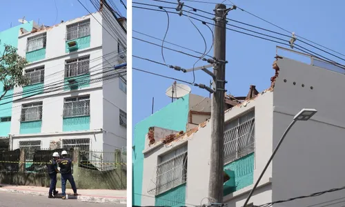 
          Imagem ilustrativa da imagem Parte de estrutura de prédio que rachou em Itapuã é vistoriada pelo Crea
          