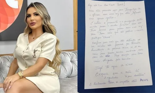 
          Imagem ilustrativa da imagem Deolane Bezerra publica carta sobre prisão: 'Exquece que a mãe ta enjaulada'
          