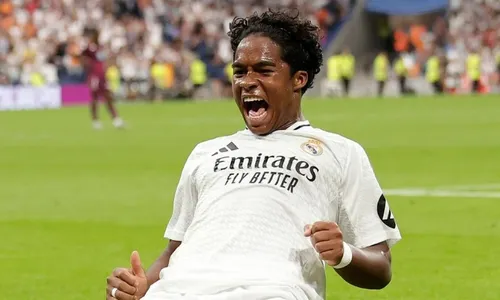 
          Imagem ilustrativa da imagem Gol de Endrick no Real Madrid rende R$ 217 mil ao Palmeiras
          