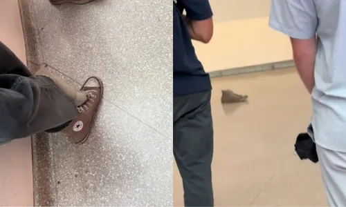 
          Imagem ilustrativa da imagem Jovem larga All Star em um museu de Nova Iorque e tênis é confundido com obra
          