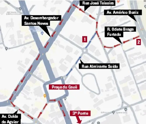 
          Imagem ilustrativa da imagem Nova mudança no acesso à Terceira Ponte a partir deste sábado. Confira
          