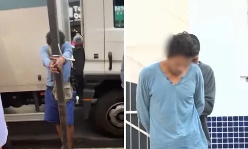 
          Imagem ilustrativa da imagem Suspeito de assaltar jovem com faca é amarrado por populares em Cariacica
          