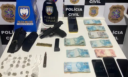 
          Imagem ilustrativa da imagem Suspeitos são presos com drogas, arma e R$ 9 mil no Norte do ES
          