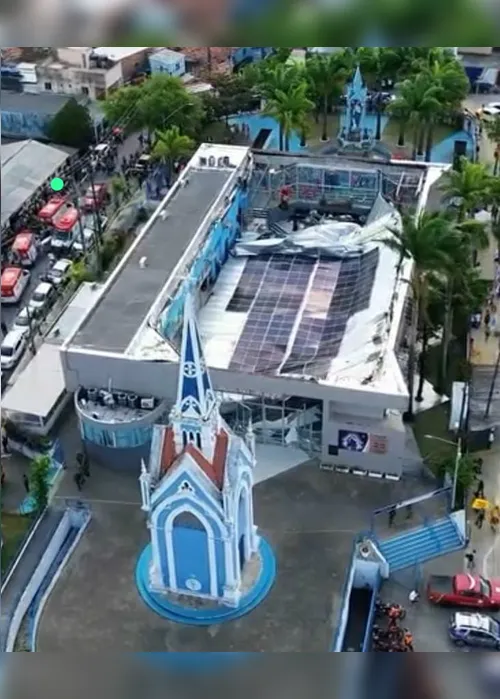 Imagem ilustrativa da imagem Empresa que instalou placas solares no Santuário fala em "força dos ventos"