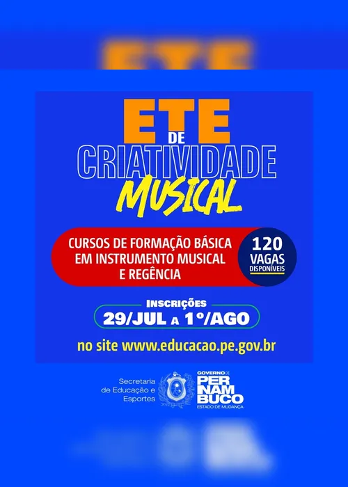Imagem ilustrativa da imagem Inscrições abertas para cursos de Formação Básica em Instrumento Musical e Regência
