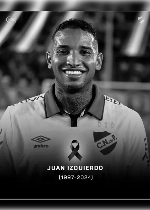 Imagem ilustrativa da imagem Morre Izquierdo, jogador do Nacional que desmaiou em campo contra o São Paulo