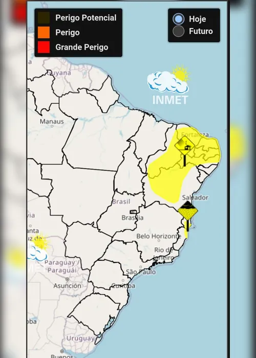 Imagem ilustrativa da imagem Pernambuco tem "perigo potencial" de vendaval até sexta-feira (2), diz Inmet