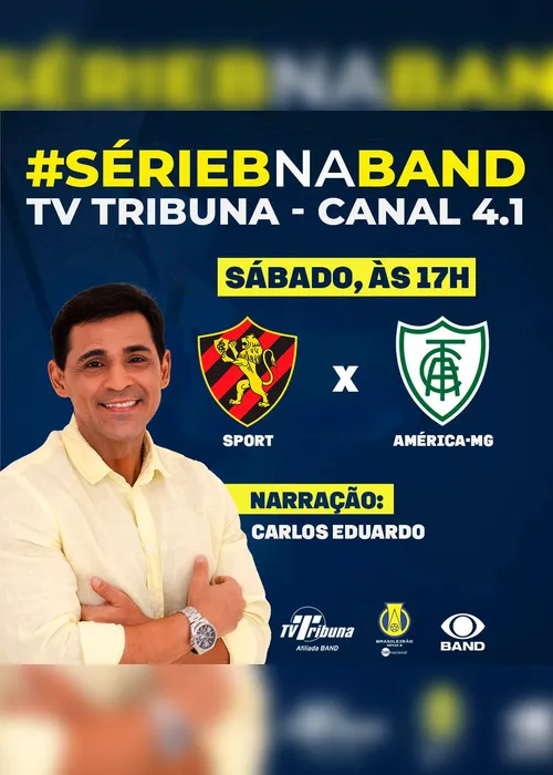 Imagem ilustrativa da imagem Sport x América (MG) na tela da TV Tribuna/Band neste sábado (13)
