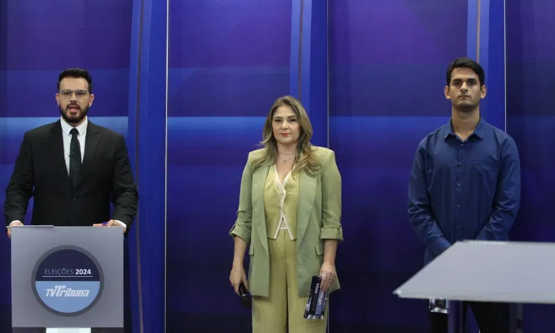 Imagem ilustrativa da imagem Debate da TV Tribuna: chegada com trio elétrico e clima cordial nos bastidores