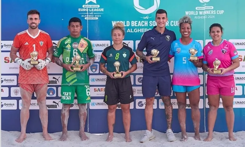 Imagem ilustrativa da imagem São Pedro é campeão mundial de Beach Soccer feminino