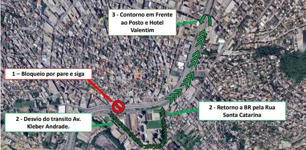 Imagem ilustrativa da imagem Trecho da avenida Mário Gurgel é interditado para obras de viaduto em Cariacica