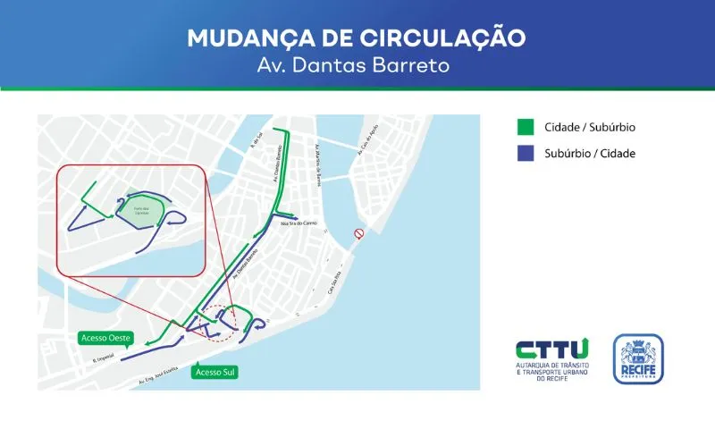 Imagem ilustrativa da imagem Avenida Dantas Barreto, no Centro, agora tem sentido único e redução de velocidade