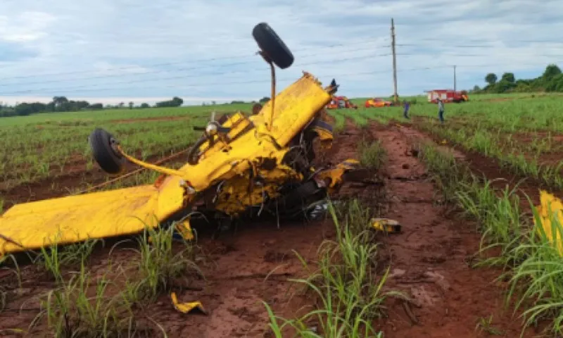 Imagem ilustrativa da imagem Avião de pequeno porte cai em zona rural de Goiás e piloto é encontrado morto