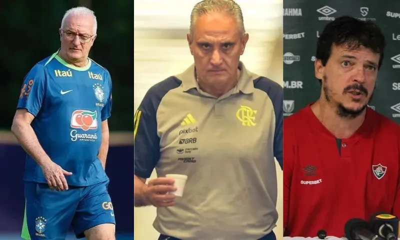 Imagem ilustrativa da imagem Dorival, Tite ou Diniz? Compare números da seleção brasileira com cada treinador