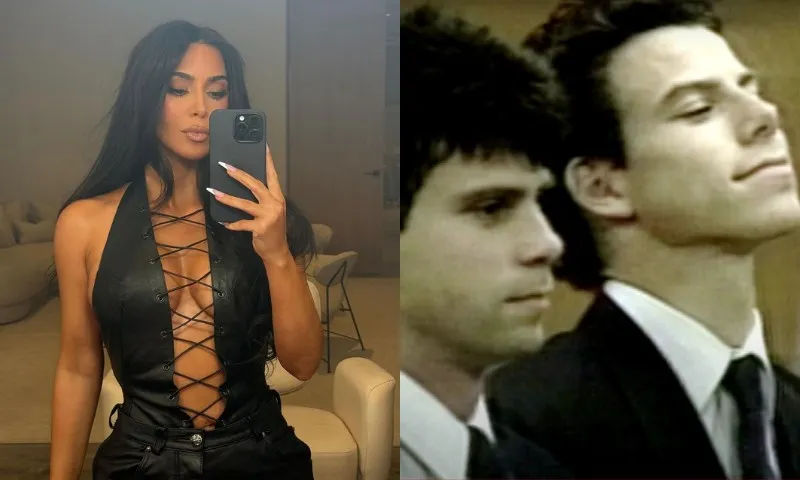 Imagem ilustrativa da imagem Kim Kardashian visita Irmãos Menendez, criminosos retratados em série da Netflix