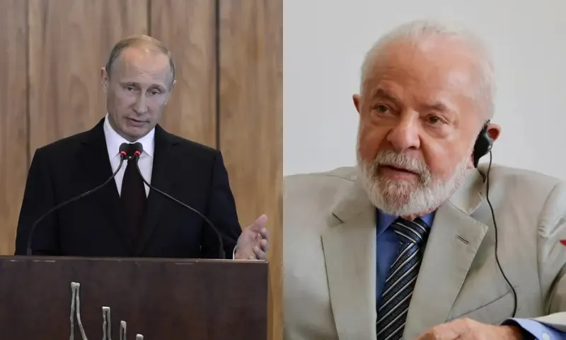 Imagem ilustrativa da imagem Lula e Putin conversam sobre Brics e Ucrânia por telefone