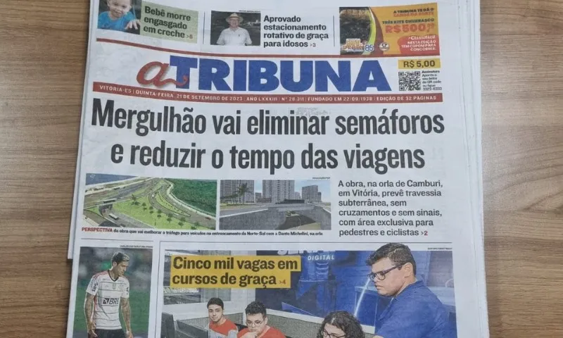 Imagem ilustrativa da imagem Parabéns, jornal A Tribuna!