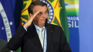 Imagem ilustrativa da imagem Bolsonaro diz esperar que Trump ajude a reverter sua inelegibilidade