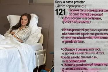 Imagem ilustrativa da imagem Antes de cirurgia para retirada de tumor, Vera Viel faz leitura bíblica