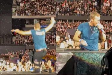 Imagem ilustrativa da imagem Chris Martin, do Coldplay, cai em alçapão em show na Austrália