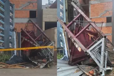 Imagem ilustrativa da imagem Elevador de obra despenca, e três trabalhadores morrem no litoral de SC