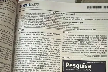 Imagem ilustrativa da imagem Enem: cartilha de redação é divulgada; confira