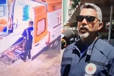 Imagem ilustrativa da imagem Furto de ambulância no Recife remete a cena de Chaplin em plena madrugada