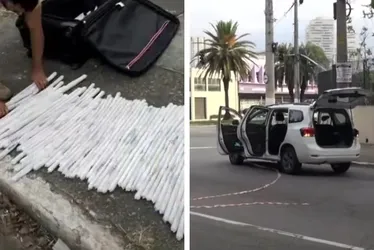 Imagem ilustrativa da imagem Homem é preso transportando 80 dinamites em um táxi em SP