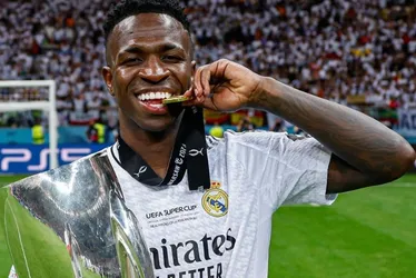 Imagem ilustrativa da imagem Jornal espanhol crava Vinícius Júnior como vencedor da Bola de Ouro