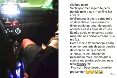 Imagem ilustrativa da imagem Mãe de jovem que torturou motorista em Vila Velha pede desculpas: 'Não apoio'