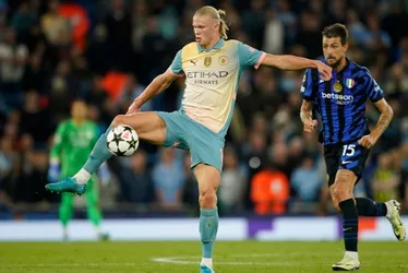 Imagem ilustrativa da imagem Manchester City frustra torcida e empata com a Inter de Milão na Liga dos Campeões