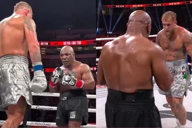 Imagem ilustrativa da imagem Mike Tyson perde para a idade e para Jake Paul por pontos diante de 80 mil pessoas