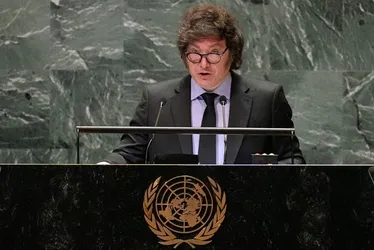 Imagem ilustrativa da imagem Milei discursa na Assembleia-Geral e acusa ONU de impor 'agenda ideológica'