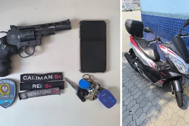 Imagem ilustrativa da imagem Moto é recuperada minutos após roubo em frente a academia na orla de Itapuã