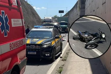 Imagem ilustrativa da imagem Motociclista colide em carreta e morre na BR-101 em Viana