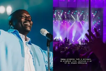 Imagem ilustrativa da imagem 'Playback ruim e DJ da Shopee': Akon reposta crítica de fã após Rock in Rio